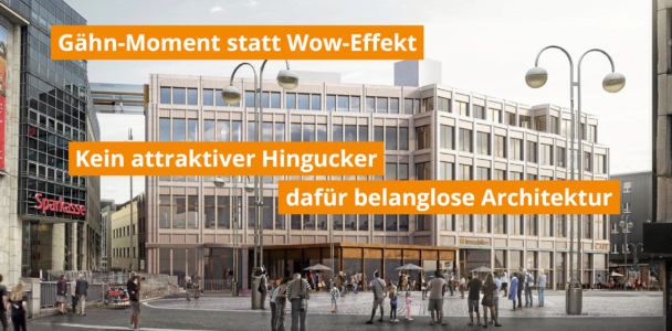 Chance verpasst: Gähn-Moment statt Wow-Effekt - Neubau der Sparkasse am Dr.-Ruer-Platz
