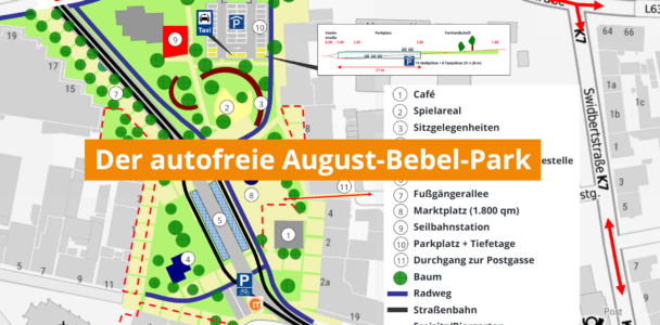 Gutachten bestätigt: Autofreier August-Bebel-Platz ist die beste Lösung
