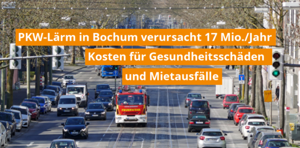 Fast die Hälfte der Menschen in Bochum ist gesundheitsschädlichem Lärm ausgesetzt