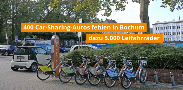 In Bochum besteht bei Car- und Bike-Sharing immenser Nachholbedarf