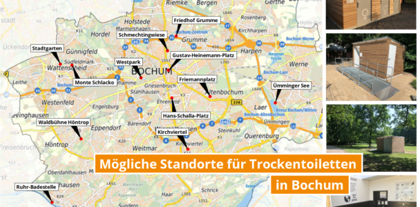 Fehlende Toiletten in Bochum - Lösung: autarke Trockentoiletten