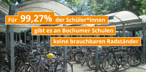 Radständer für Bochumer Schulen kaufen und aufstellen überfordert Schulverwaltung