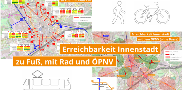Innenstadt Bochum: Verbesserung der Erreichbarkeit zu Fuß, mit dem Rad oder dem ÖPNV
