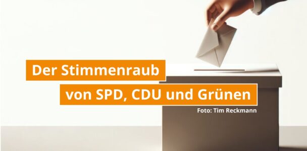 Wie SPD, Grüne und CDU den kleinen Parteien 2025 die Sitze stehlen wollen